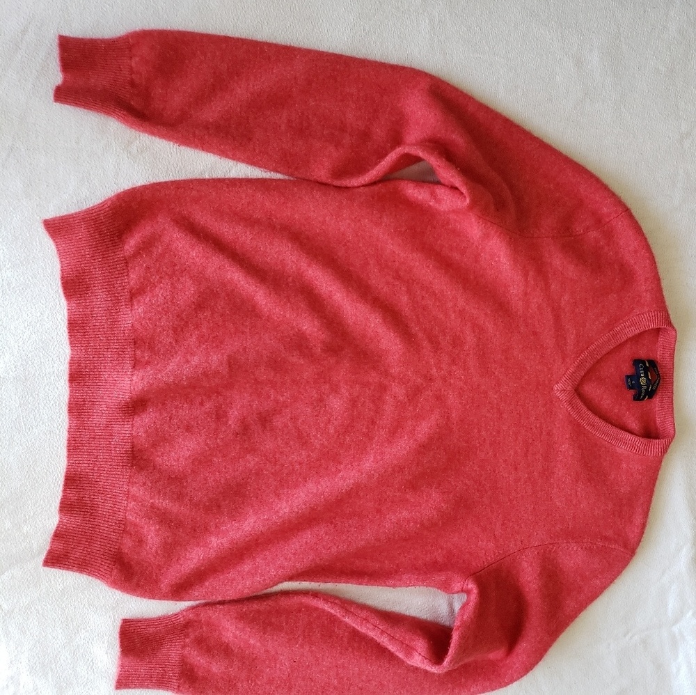 100% Cashmere Club Room Red Sweater‎